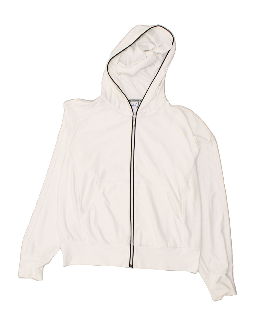 AUSTRALIAN L'ALPINA Womens Zip Hoodie Sweater IT 46 Large White Polyester Vintage AUSTRALIAN L'ALPINA and Second-Hand AUSTRALIAN L'ALPINA from Messina Hembry 