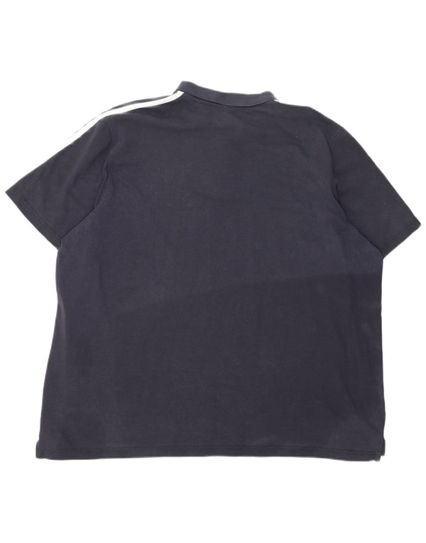 Adidas Mens Polo Shirt 3XL Navy Blue Cotton