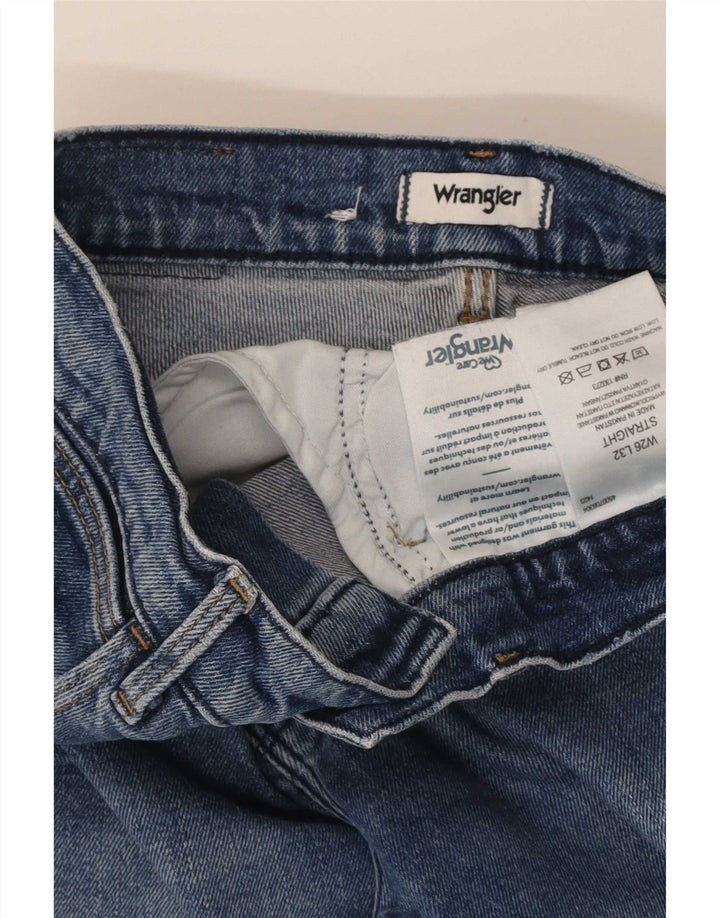 Wrangler Womens Straight Jeans W26 L28 Blue Cotton