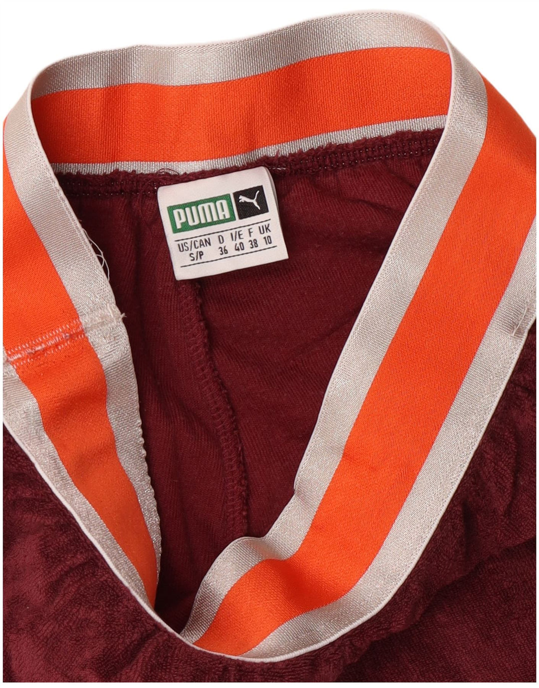 Puma Womens Tracksuit Trousers UK 10 Small  Burgundy