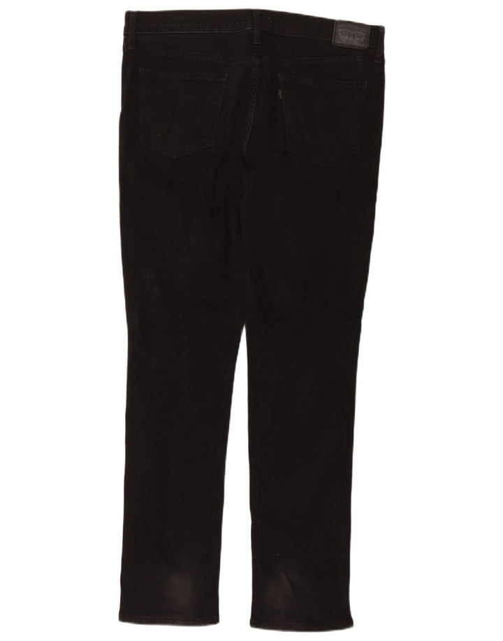 Levi's Womens 312 Shaping Slim Jeans W32 L30 Black Cotton