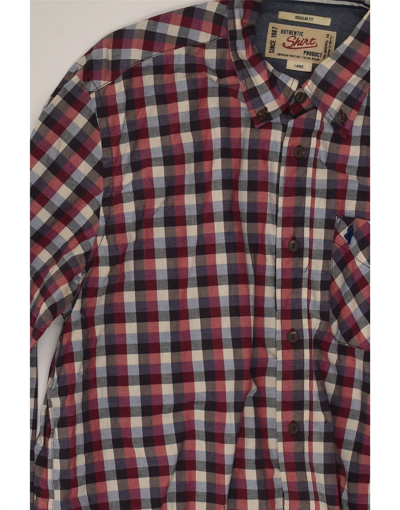 MARLBORO CLASSICS Mens Regular Fit Shirt Large Multicoloured Check Cotton | Vintage Marlboro Classics | Thrift | Second-Hand Marlboro Classics | Used Clothing | Messina Hembry 