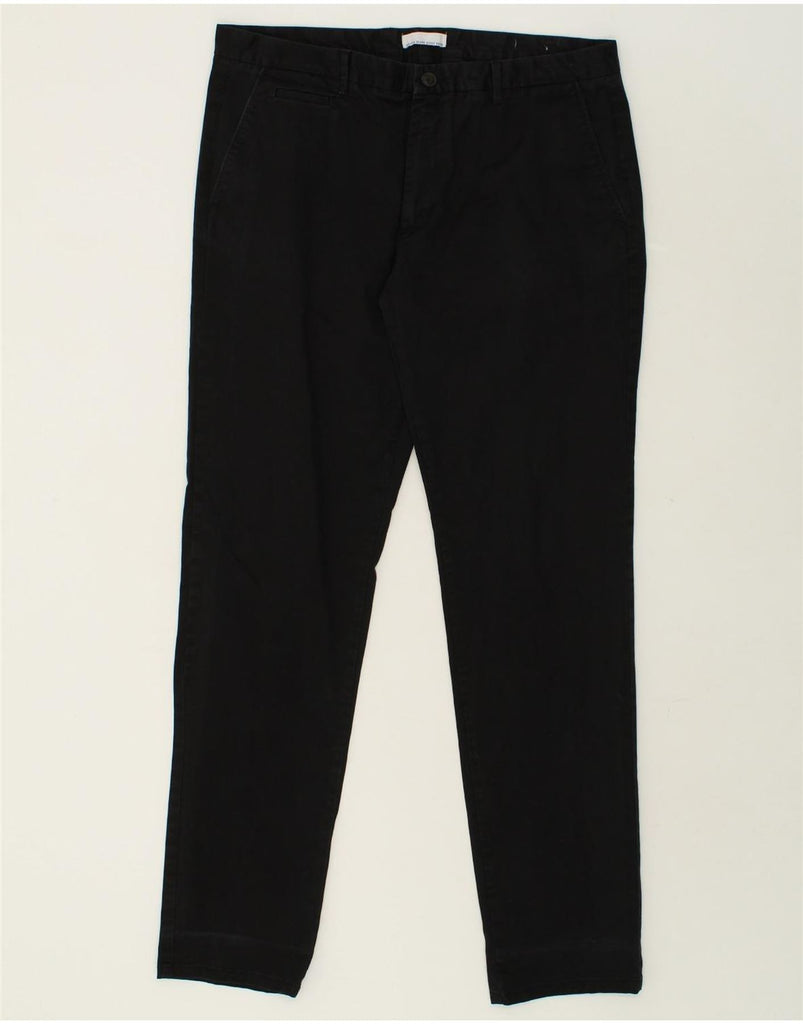 JULES Mens Slim Chino Trousers IT 46 Small W36 L34 Black Cotton | Vintage Jules | Thrift | Second-Hand Jules | Used Clothing | Messina Hembry 