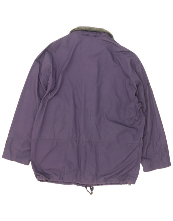 Diadora Mens Windbreaker Jacket UK 40 Large Navy Blue Polyester