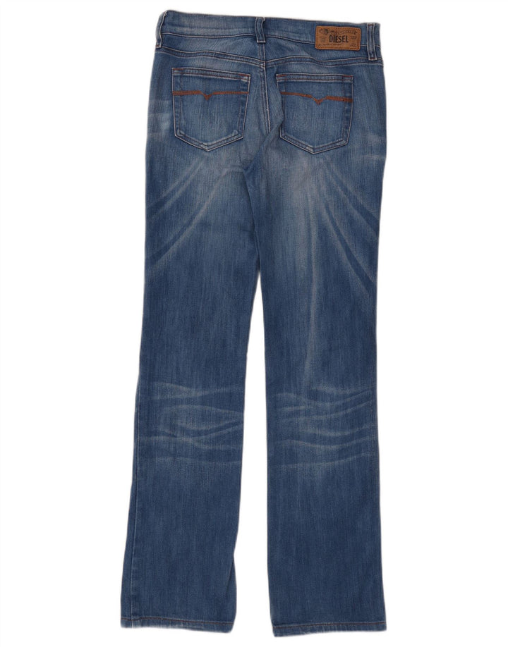Diesel Womens Bootzee Slim Bootcut Jeans W25 L30 Blue Cotton