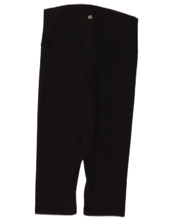 Lululemon Womens Capri Leggings US 6 Medium  Black Nylon
