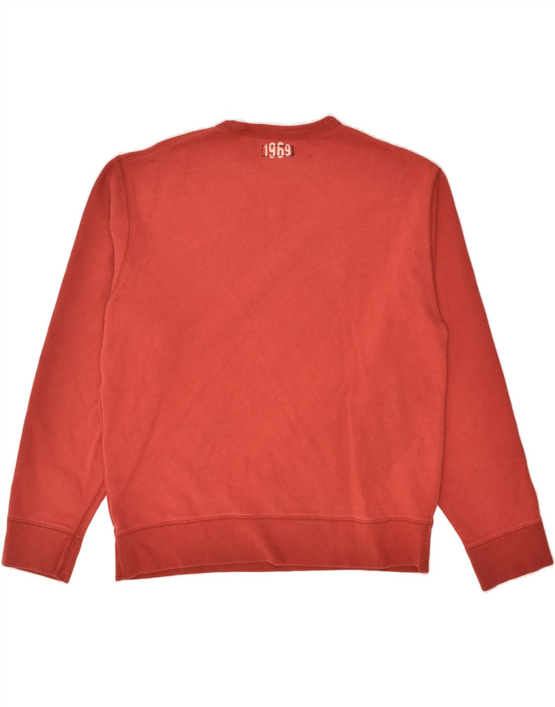 GAP Mens Graphic Sweatshirt Jumper Medium Red Cotton | Vintage Gap | Thrift | Second-Hand Gap | Used Clothing | Messina Hembry 