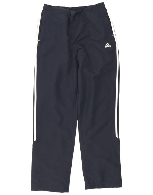 Adidas Womens Tracksuit Trousers UK 12 Medium Navy Blue Polyester Sports