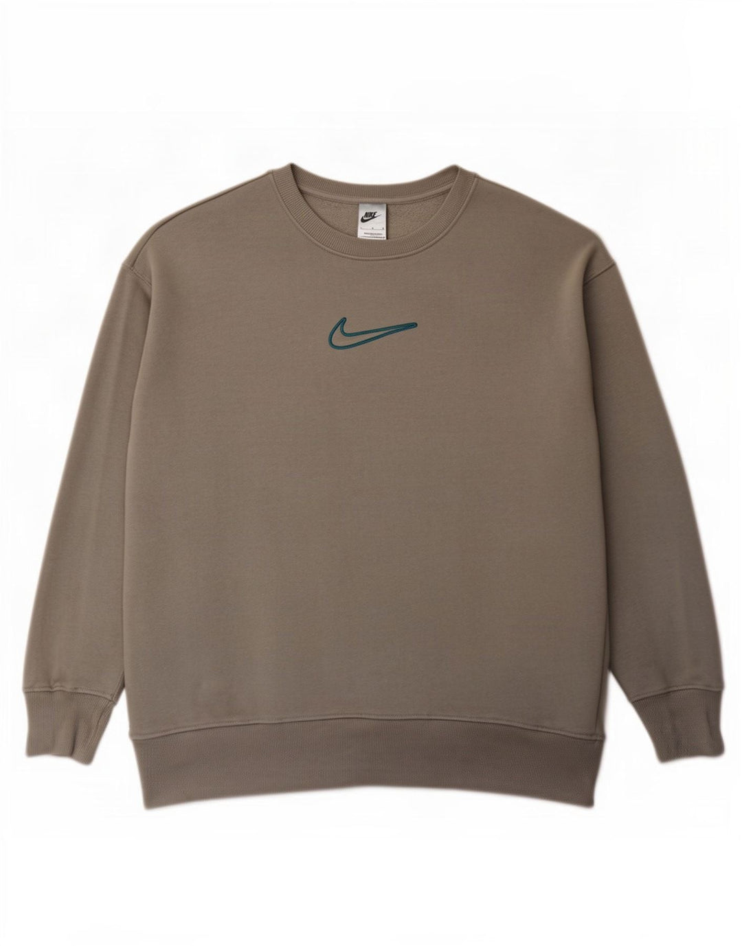 Nike Mens Loose Fit Sweatshirt Jumper Large Grey Cotton
