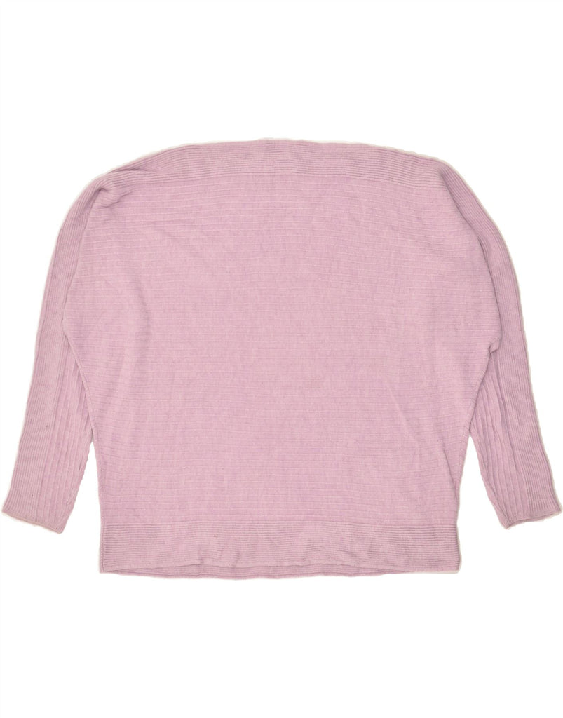 LAURA ASHLEY Womens Oversized Boat Neck Jumper Sweater UK 16 Large  Pink | Vintage Laura Ashley | Thrift | Second-Hand Laura Ashley | Used Clothing | Messina Hembry 