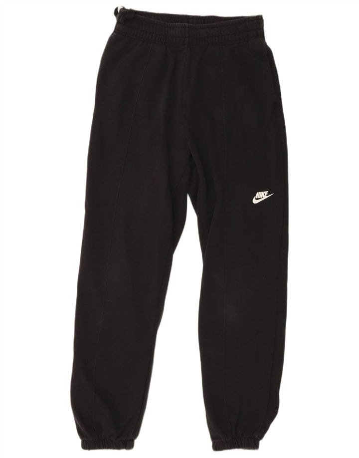 NIKE Mens Graphic Tracksuit Trousers Joggers Small  Black Cotton