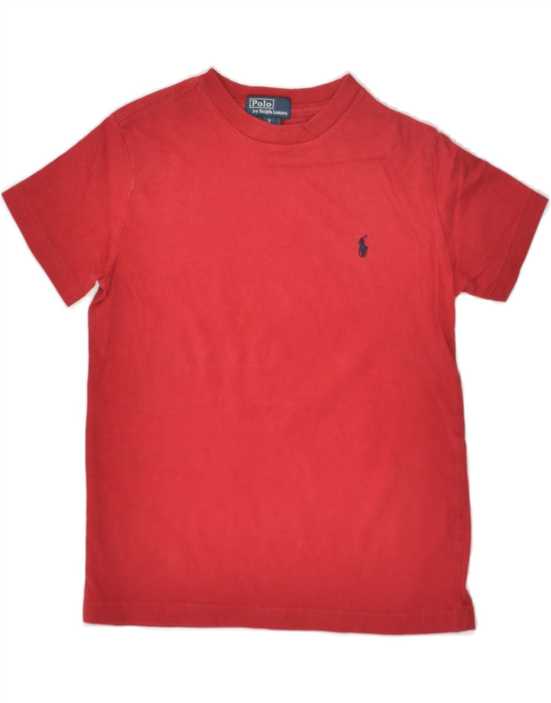 POLO RALPH LAUREN Boys T-Shirt Top 6-7 Years Red Cotton | Vintage Polo Ralph Lauren | Thrift | Second-Hand Polo Ralph Lauren | Used Clothing | Messina Hembry 