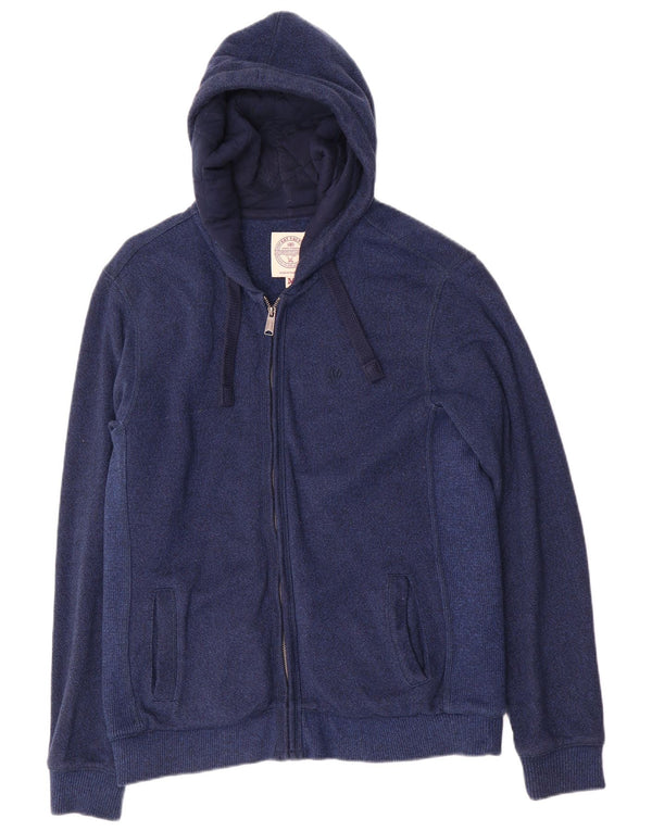 Fat Face Mens Zip Hoodie Sweater Medium Navy Blue Cotton