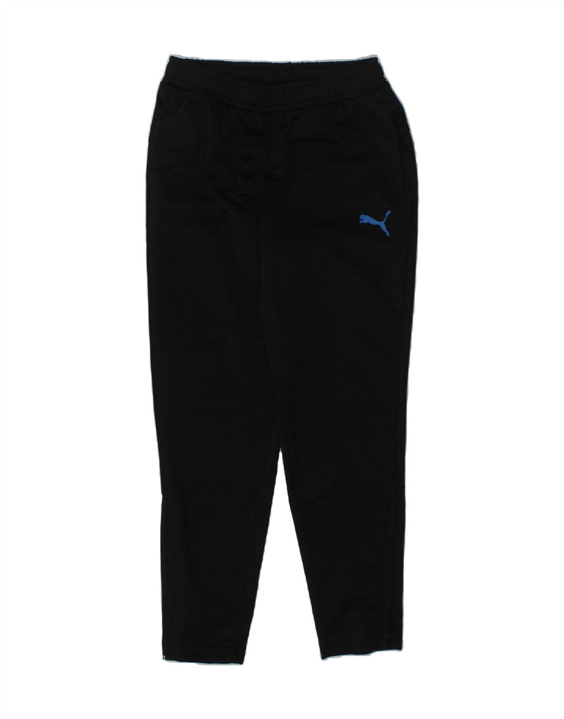 PUMA Boys Tracksuit Trousers 7-8 Years Black Polyester | Vintage Puma | Thrift | Second-Hand Puma | Used Clothing | Messina Hembry 