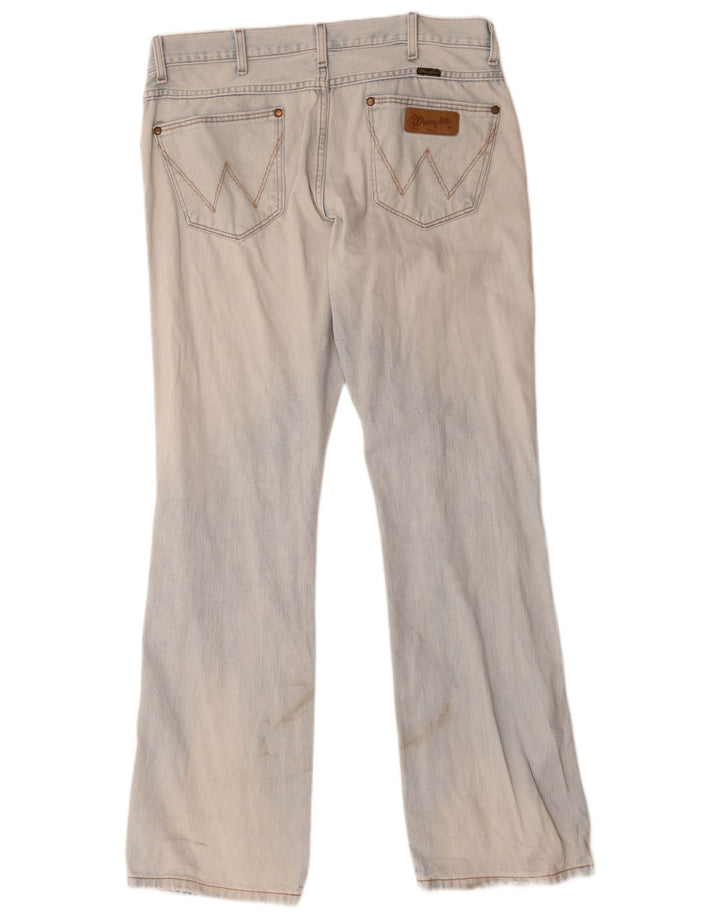 Wrangler Mens Dayton Bootcut Jeans W36 L34 Blue Cotton