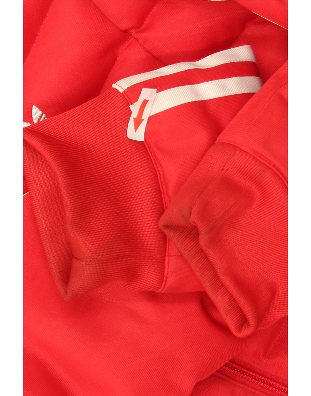 Adidas Womens Hooded Padded Jacket UK 6 XS Red Polyester