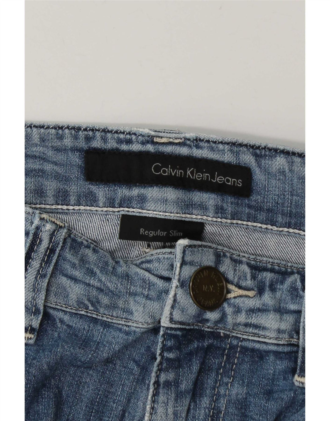 Calvin Klein Mens Slim Jeans W34 L34 Blue