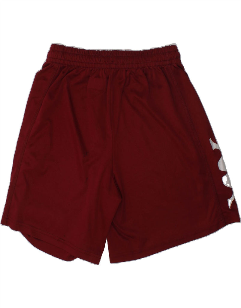 KAPPA Boys Graphic Sport Shorts 13-14 Years Burgundy | Vintage Kappa | Thrift | Second-Hand Kappa | Used Clothing | Messina Hembry 