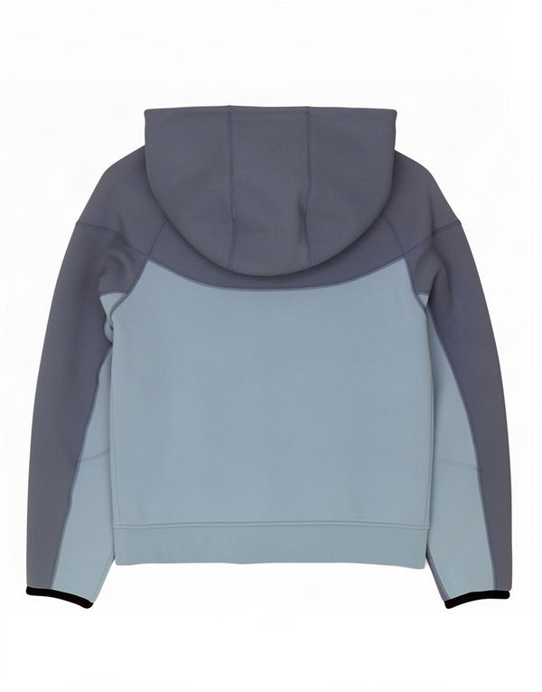 Nike Boys Zip Hoodie Sweater 12-13 Years Large Grey Colourblock Cotton