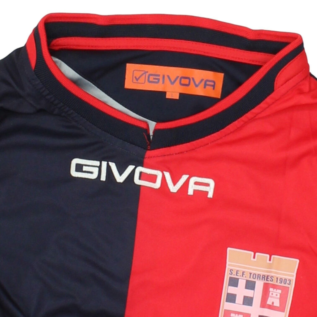 S.E.F. Torres Givova Mens Home Shirt | Vintage Italian Football Sportswear VTG | Vintage Messina Hembry | Thrift | Second-Hand Messina Hembry | Used Clothing | Messina Hembry 