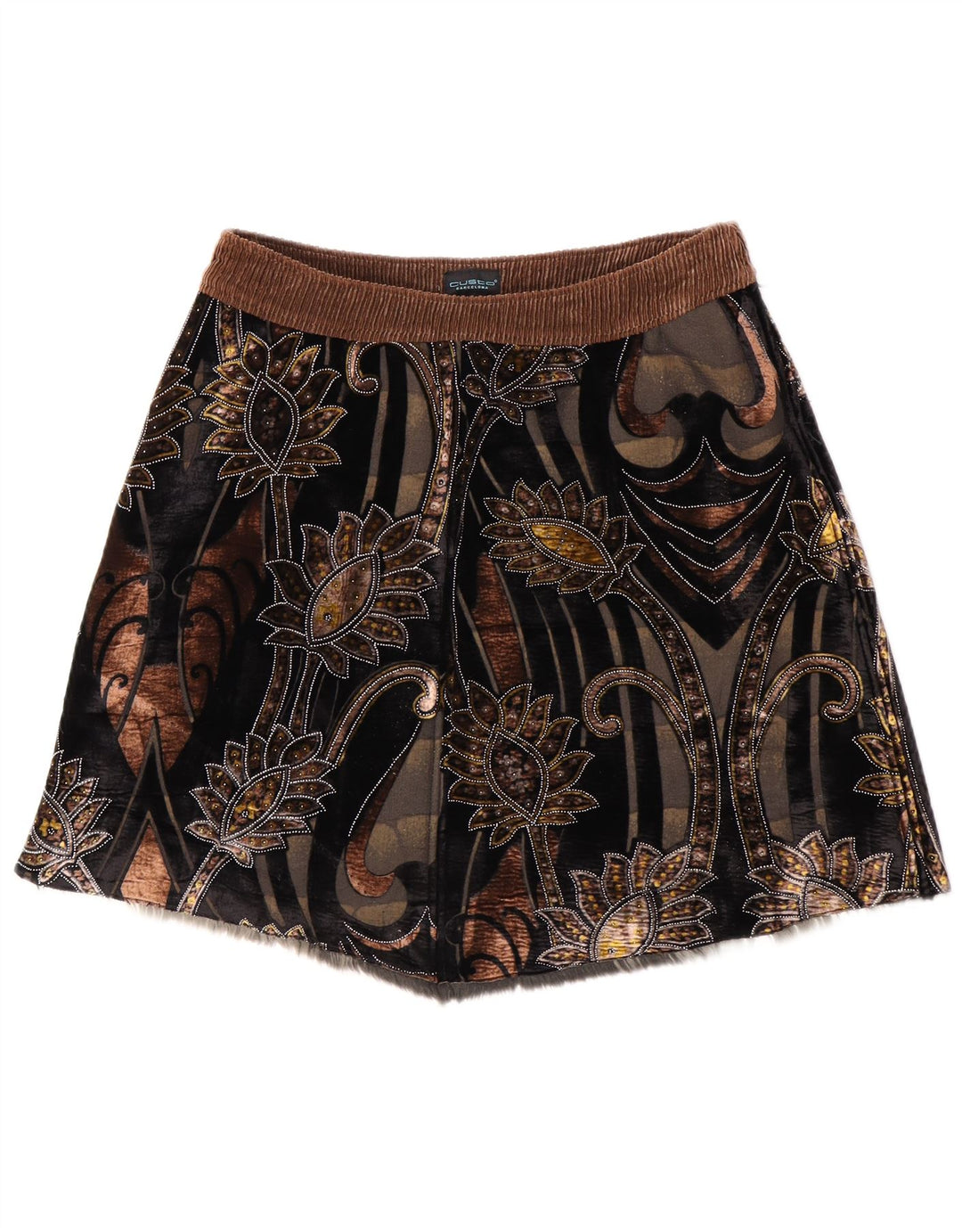 Custo Barcelona Womens Mini Skirt EU 38 Medium W32 Multicoloured Floral