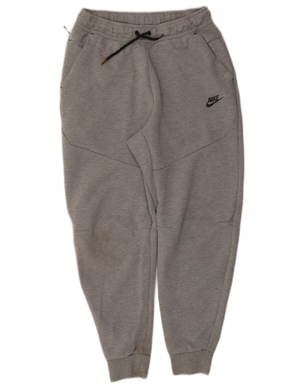NIKE Mens Tracksuit Trousers Joggers Medium  Grey Flecked Cotton