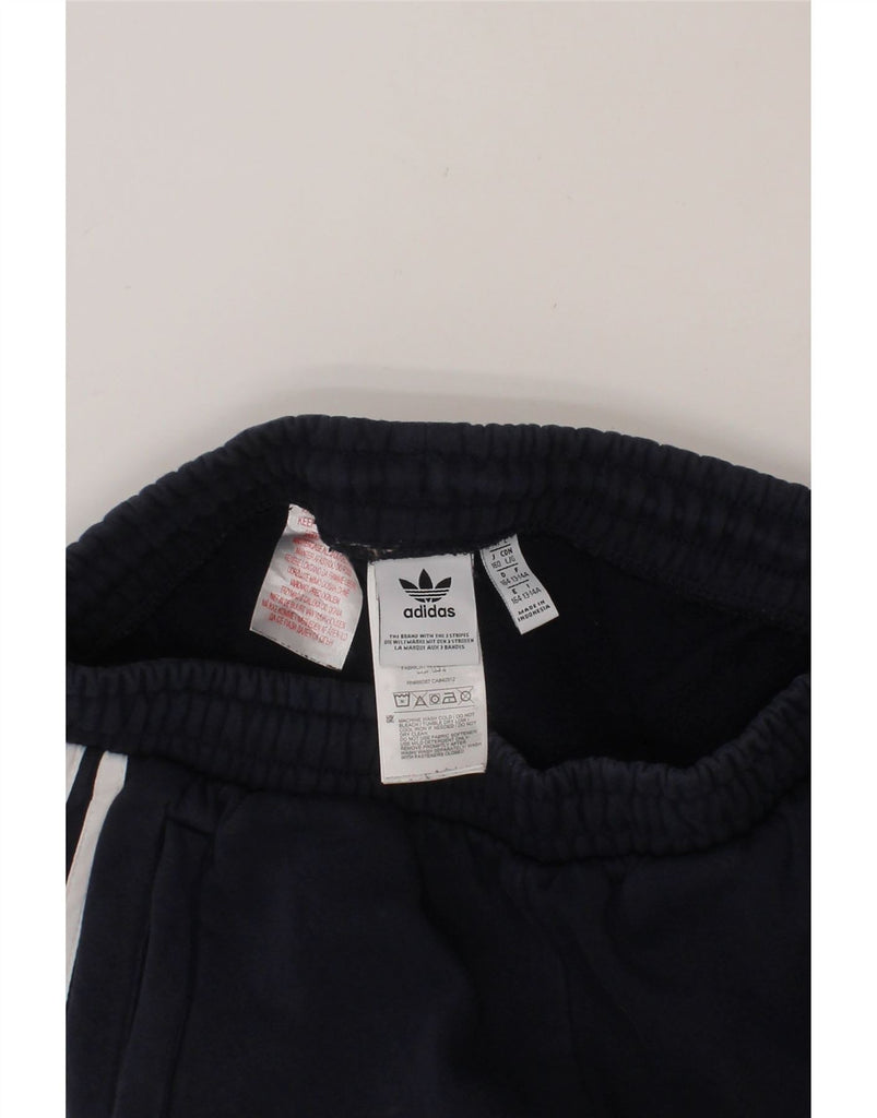 ADIDAS Boys Tracksuit Trousers Joggers 13-14 Years Navy Blue Cotton Vintage Adidas and Second-Hand Adidas from Messina Hembry 