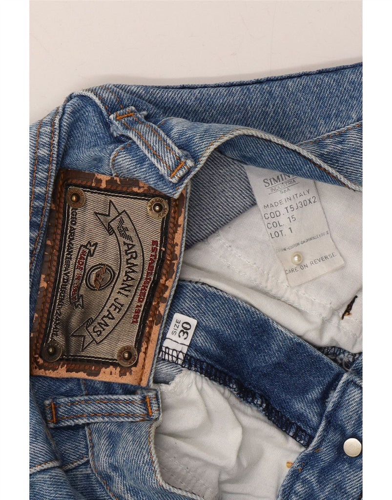 ARMANI Womens Tapered Jeans W30 L27 Blue Cotton Vintage Armani and Second-Hand Armani from Messina Hembry 