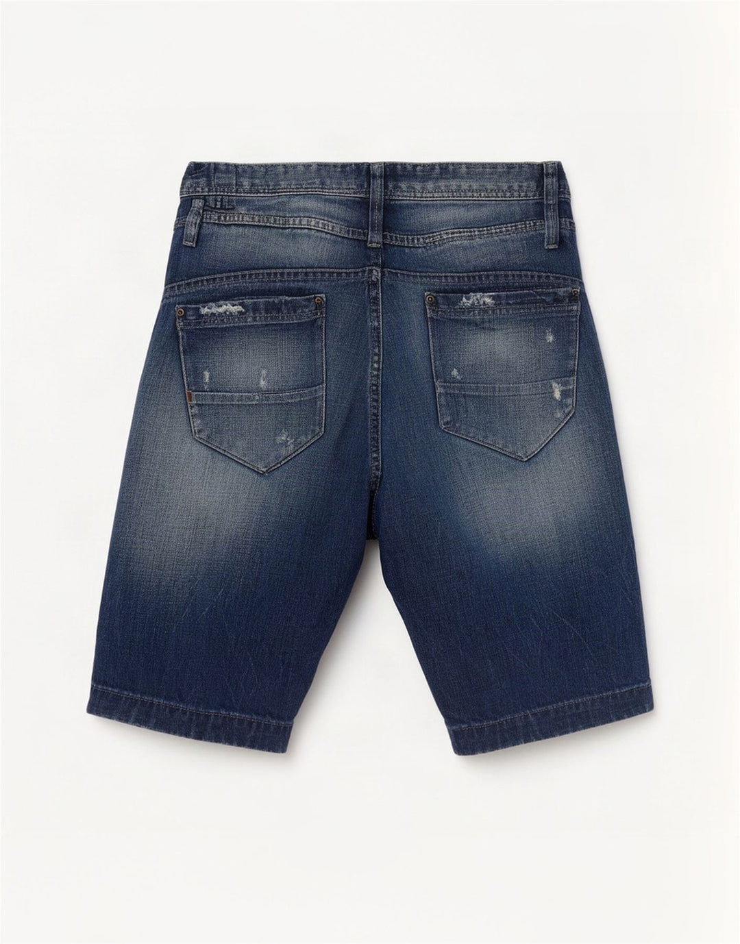 Jack & Jones Mens Distressed Denim Shorts Medium W32 Blue Cotton