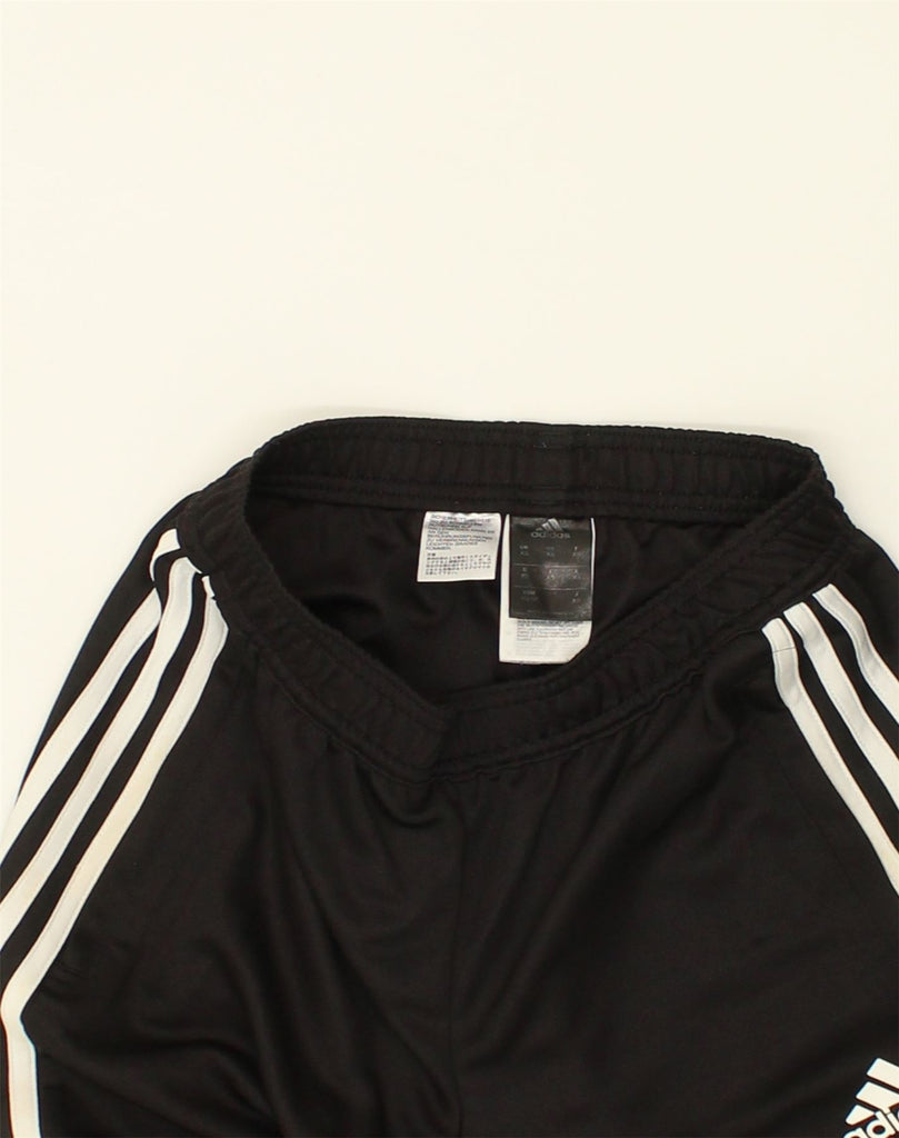 ADIDAS Womens Tracksuit Trousers UK 6 XS Black Polyester | Vintage Adidas | Thrift | Second-Hand Adidas | Used Clothing | Messina Hembry 