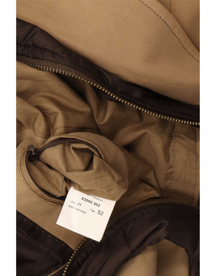 Montecore Mens Utility Jacket IT 52 XL Brown Cotton
