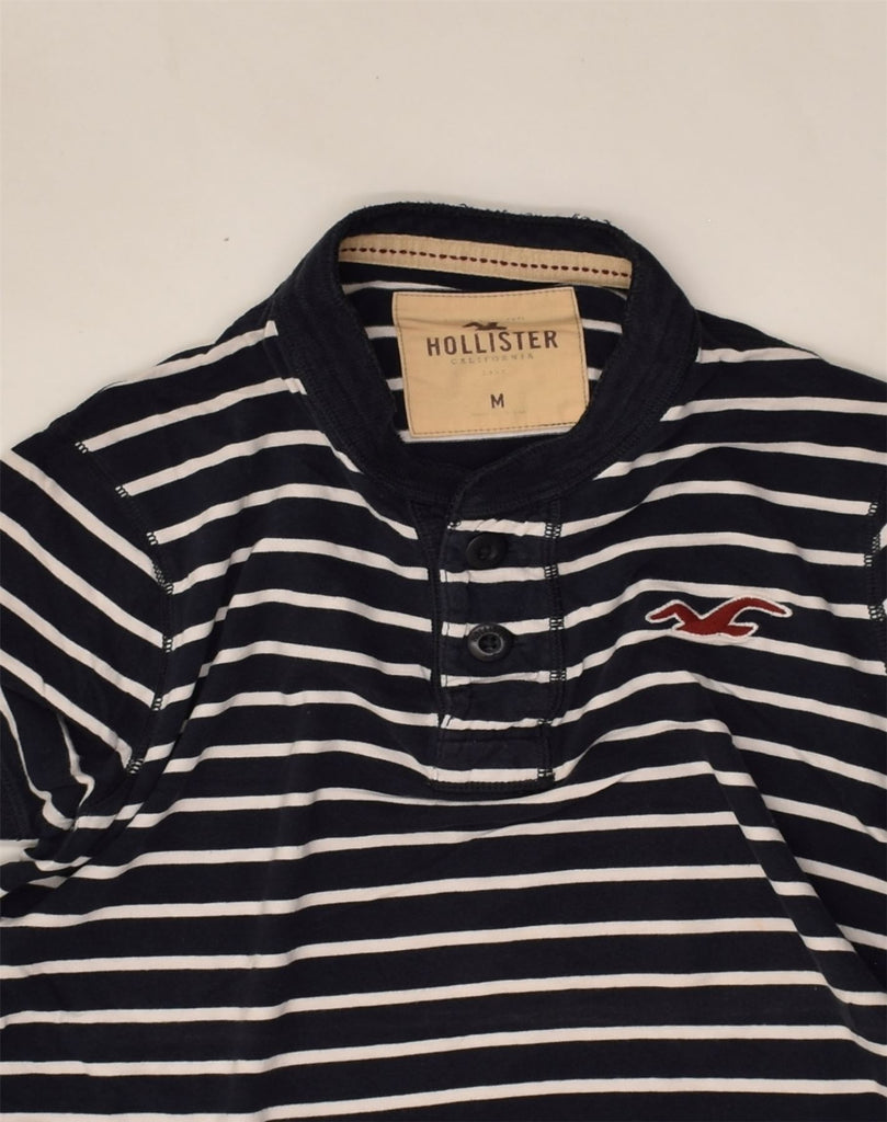 HOLLISTER Mens T-Shirt Top Medium Black Striped Cotton | Vintage Hollister | Thrift | Second-Hand Hollister | Used Clothing | Messina Hembry 