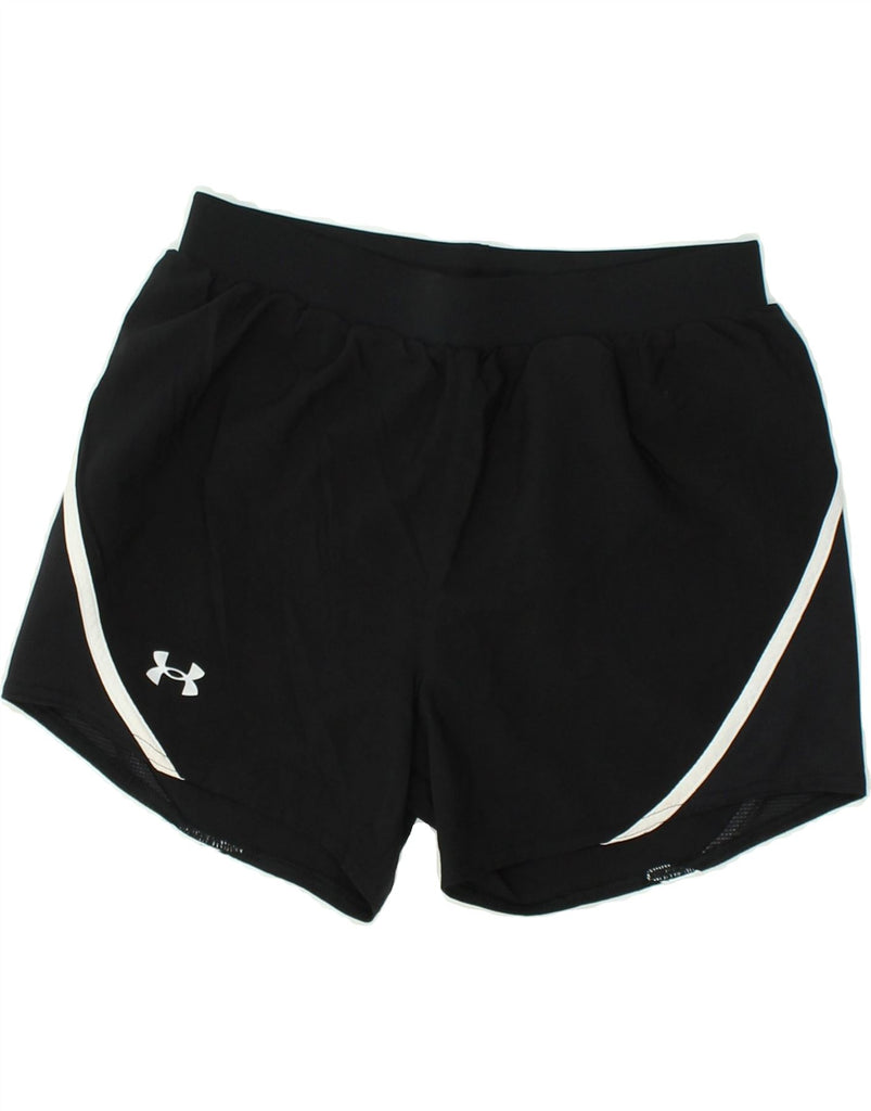 UNDER ARMOUR Womens Sport Shorts UK 6 XS Black Polyester | Vintage Under Armour | Thrift | Second-Hand Under Armour | Used Clothing | Messina Hembry 