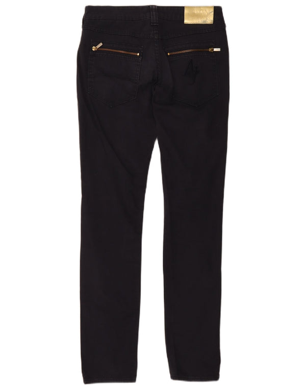 Armani Womens Slim Jeans W27 L30 Navy Blue Cotton