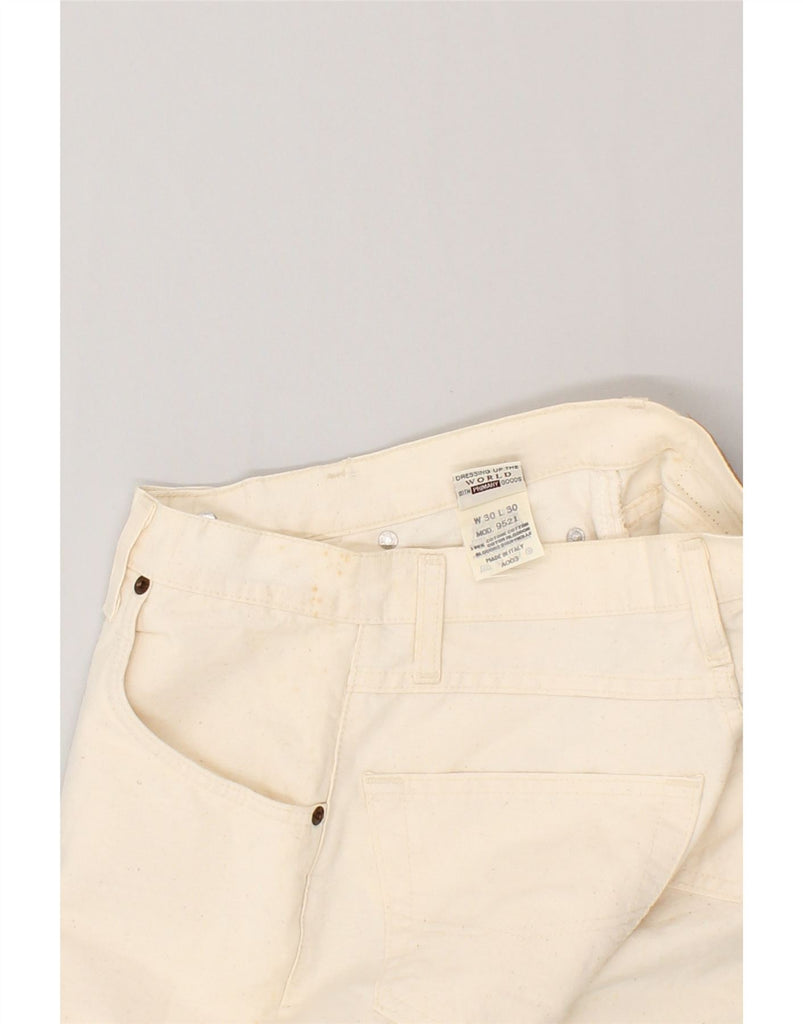 RIFLE Mens Straight Casual Trousers W30 L30 Beige Cotton | Vintage Rifle | Thrift | Second-Hand Rifle | Used Clothing | Messina Hembry 