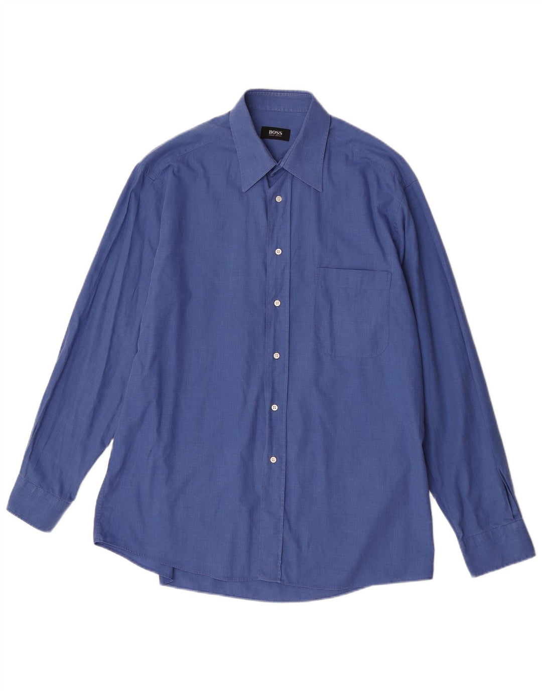 Hugo Boss Mens Shirt Size 41 Large Blue