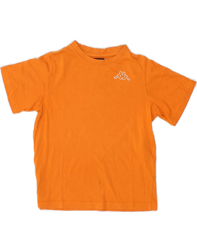 KAPPA Boys Graphic T-Shirt Top 5-6 Years Small Orange Cotton | Vintage Kappa | Thrift | Second-Hand Kappa | Used Clothing | Messina Hembry 