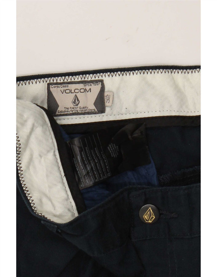 Volcom Mens Chino Shorts W32 Medium Navy Blue Cotton