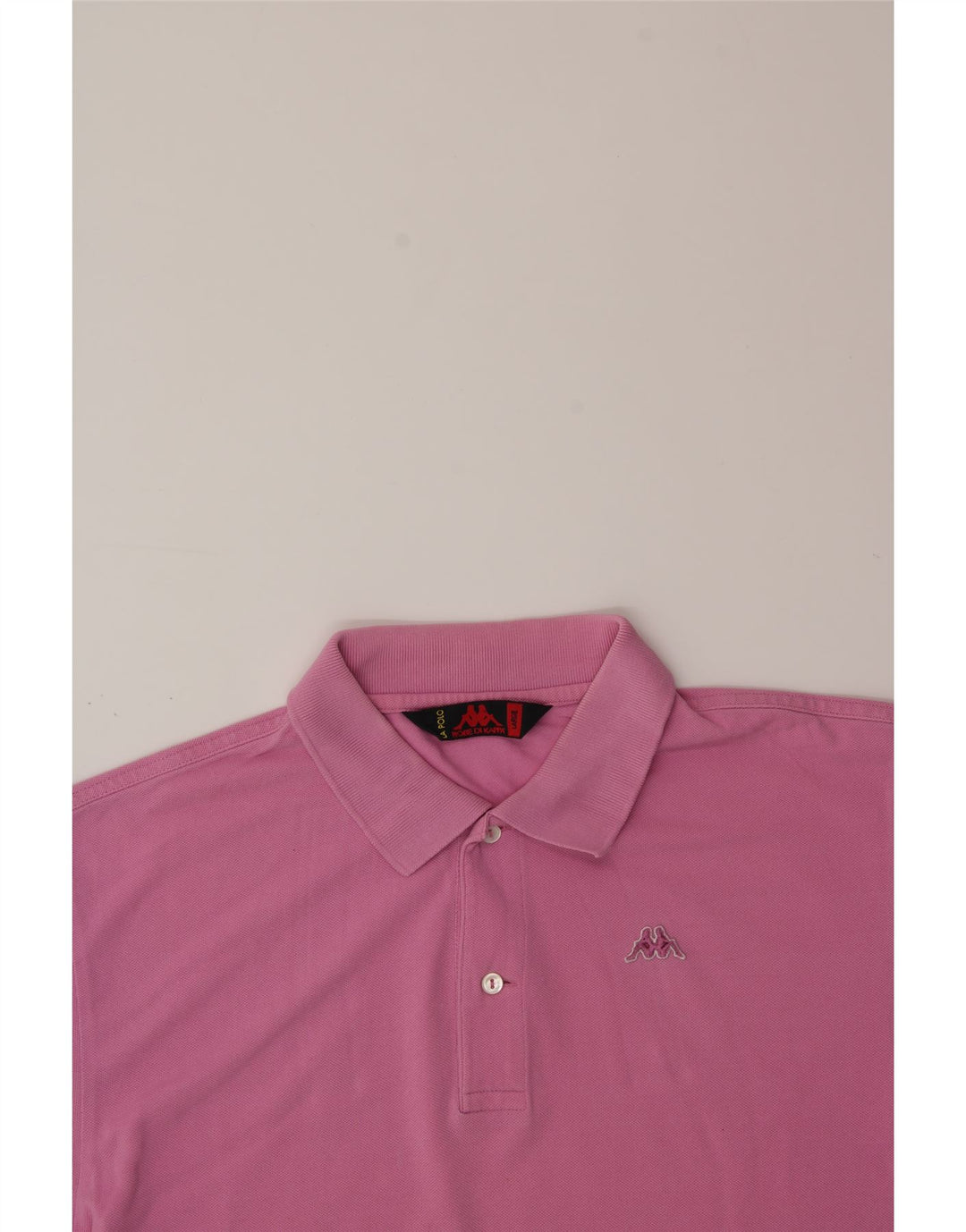 KAPPA Mens Polo Shirt Large Pink Cotton Vintage Kappa and Second-Hand Kappa from Messina Hembry 
