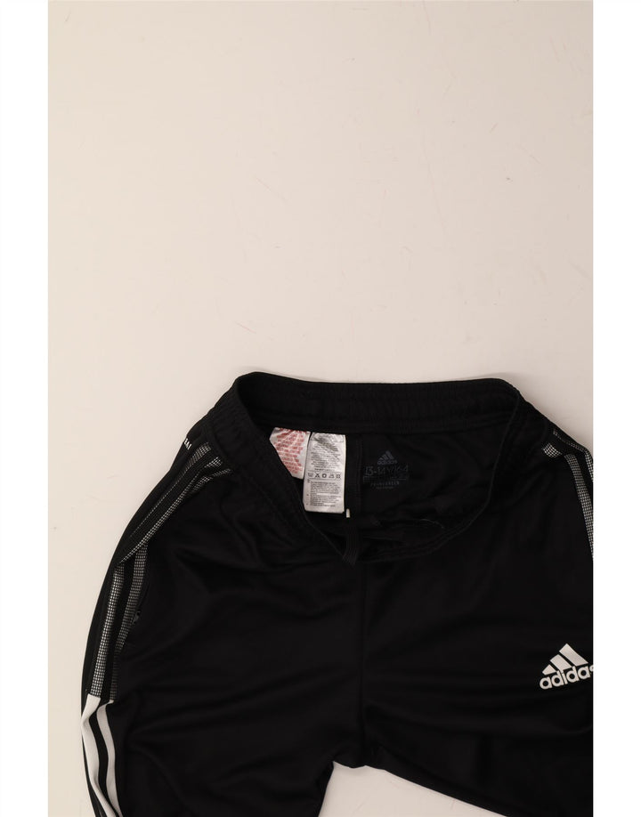 ADIDAS Boys Primegreen Tracksuit Trousers 13-14 Years  Black Polyester Vintage Adidas and Second-Hand Adidas from Messina Hembry 