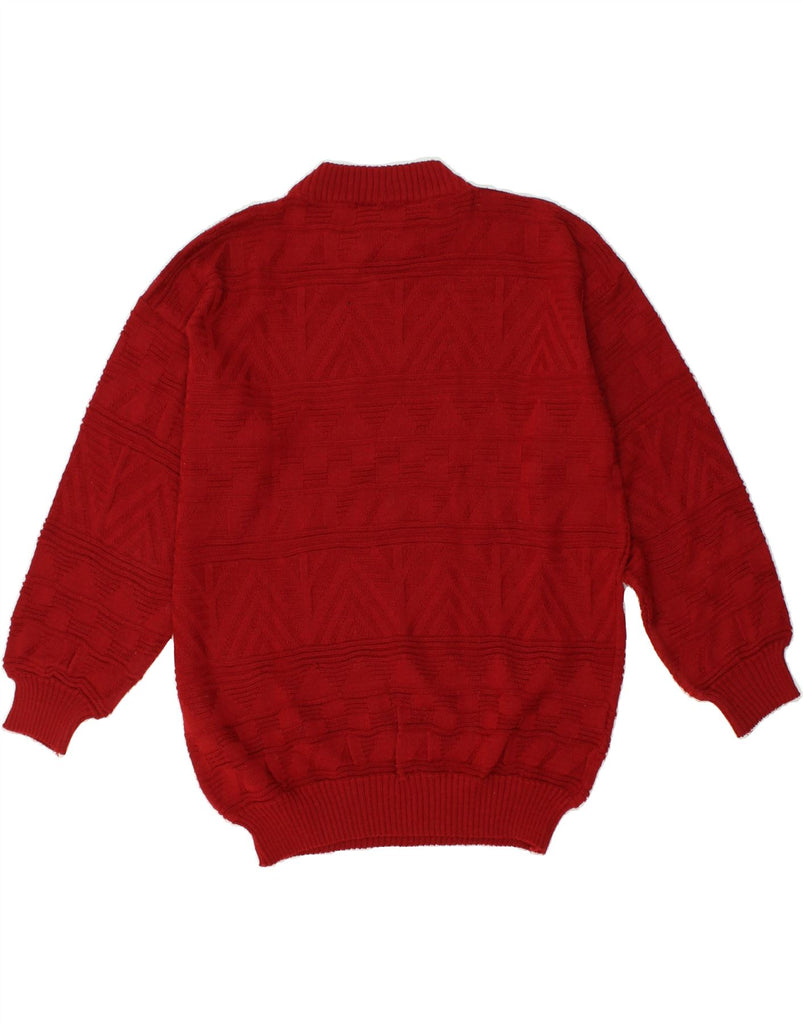 VINTAGE Mens Turtle Neck Jumper Sweater Large Red | Vintage Vintage | Thrift | Second-Hand Vintage | Used Clothing | Messina Hembry 