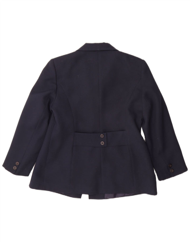Yessica Womens 1 Button Blazer Jacket EU 42 Large Navy Blue Polyester