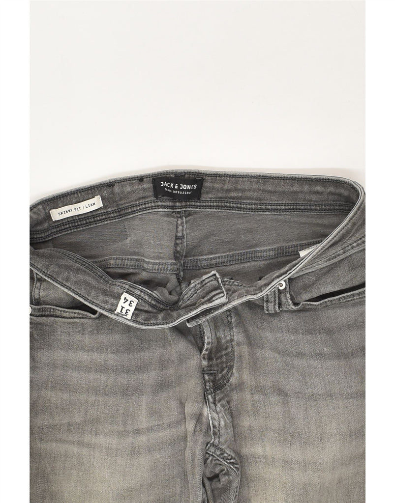 JACK & JONES Mens Liam Skinny Jeans W31 L324 Grey Cotton | Vintage Jack & Jones | Thrift | Second-Hand Jack & Jones | Used Clothing | Messina Hembry 