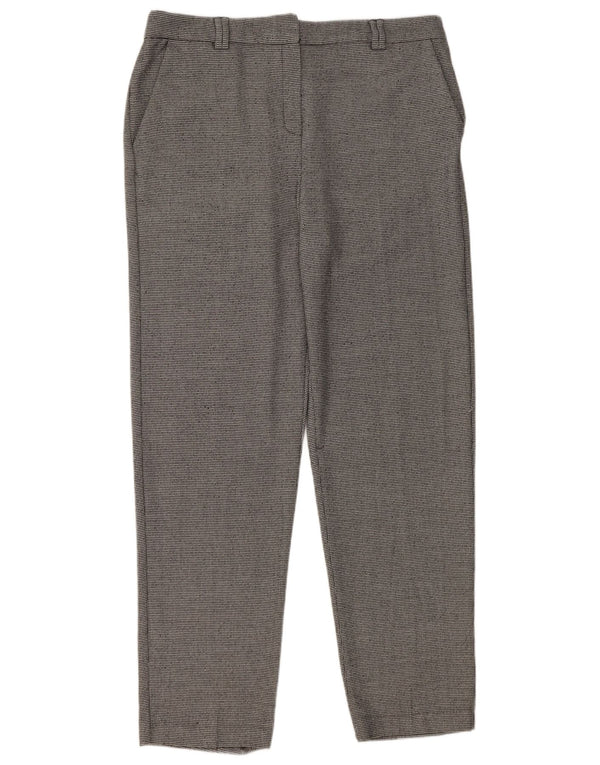 Marks & Spencer Womens Suit Trousers UK 14 Large W36 L31 Grey Geometric