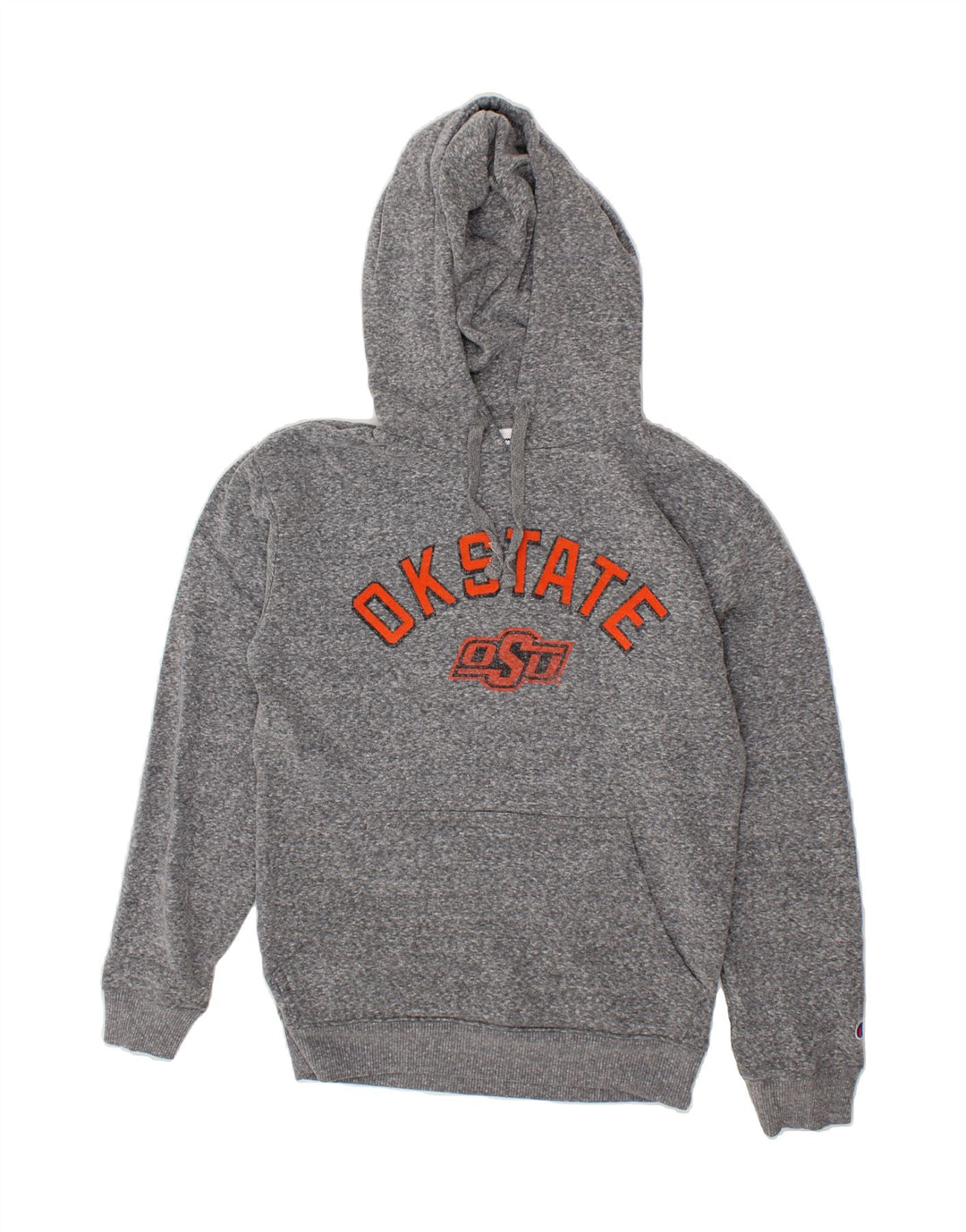 CHAMPION Mens Graphic Hoodie Jumper Small Grey Cotton Vintage Champion and Second-Hand Champion from Messina Hembry 