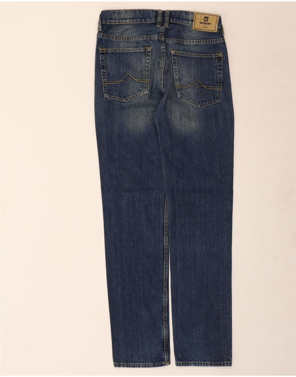 Quiksilver Girls Straight Jeans 15-16 Years W30 L31 Blue Cotton