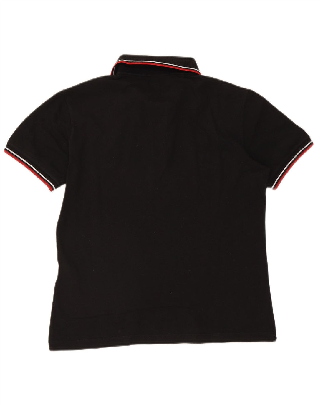 Fred Perry Mens Polo Shirt Small Black Striped Cotton