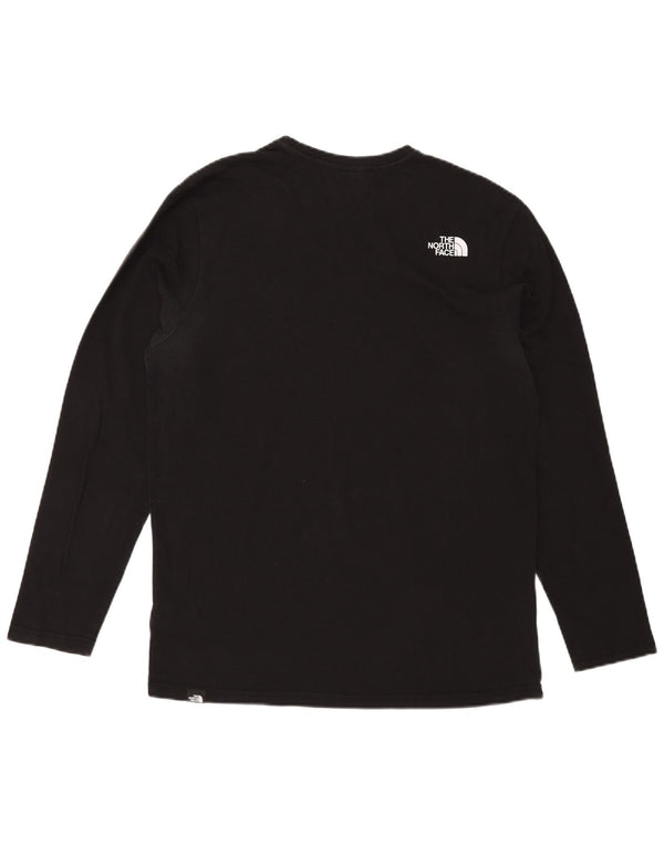 The North Face Mens Graphic Top Long Sleeve Large Black Cotton