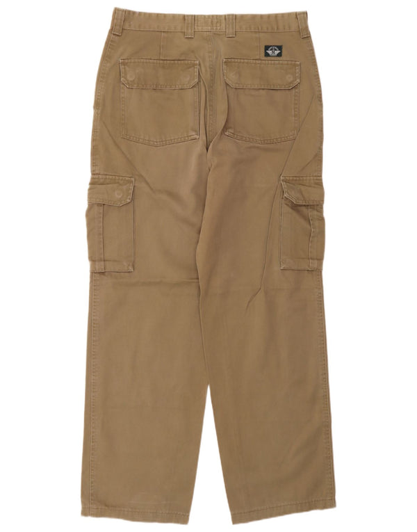 Dockers Mens Khakis Straight Cargo Trousers W34 L32 Khaki
