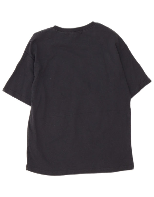 Zara Boys Graphic T-Shirt Top 9-10 Years Black Cotton